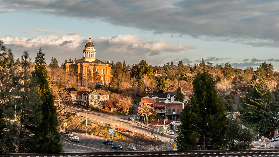 Historic Auburn courthouse in the Sierra Foothills, part of the Ease service area