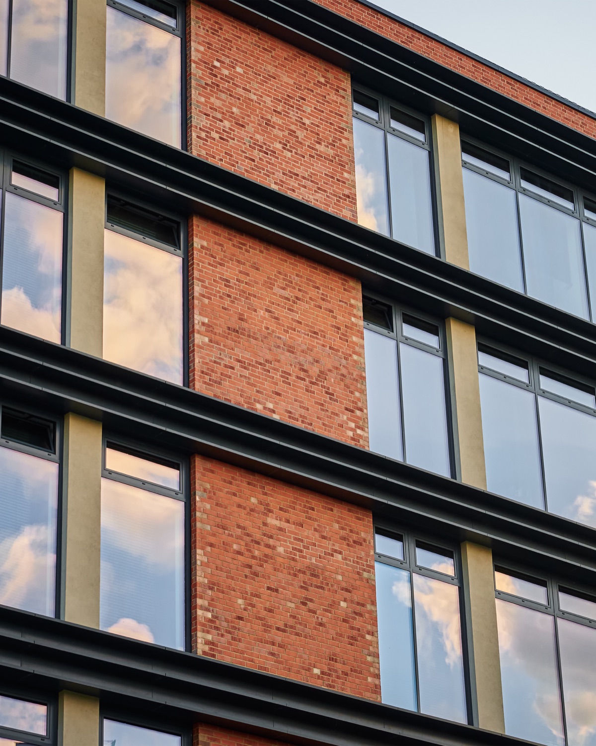 Modern brick commercial building protected by Ease
